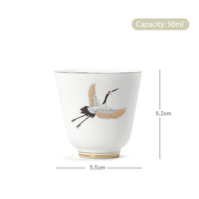 1 gab ķīniešu keramikas tējas krūze ar rokām apgleznota putnu raksta ceļojumu meditācijas krūze ar rokām gatavota tējas trauka meistara krūze mājsaimniecības tējas komplekts