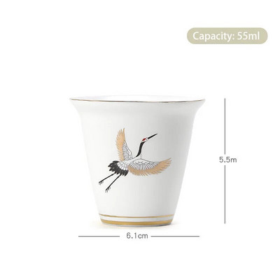 1 gab ķīniešu keramikas tējas krūze ar rokām apgleznota putnu raksta ceļojumu meditācijas krūze ar rokām gatavota tējas trauka meistara krūze mājsaimniecības tējas komplekts