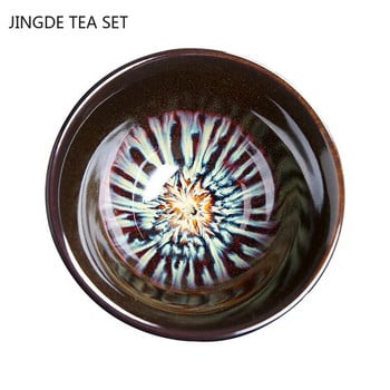 Οικιακό Κεραμικό Ice Cracked Glaze Φλυτζάνι τσαγιού Φορητό Beautifully Tea Cup Προμήθειες Κινεζικής Τελετής Τσάι Προσαρμοσμένο μπολ τσαγιού