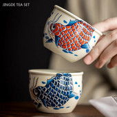 Kinijos arovanos arbatos puodelis Namų keramikos meistro puodelis Retro arbatos rinkinys Priedai Nešiojami grožio meditacijos puodeliai Turkiškos arbatos puodeliai