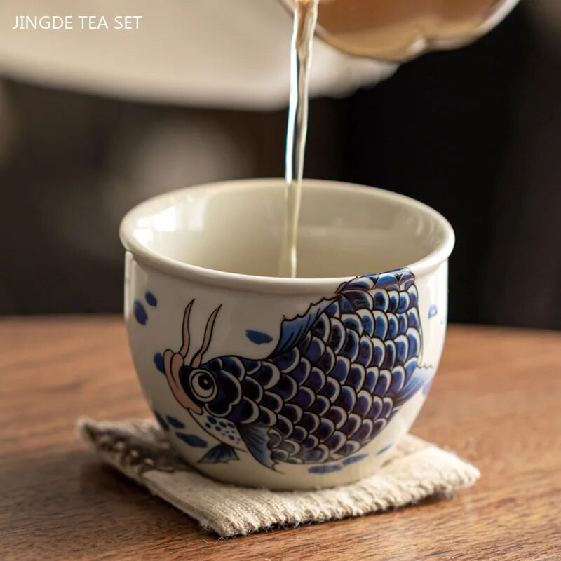 Kinijos arovanos arbatos puodelis Namų keramikos meistro puodelis Retro arbatos rinkinys Priedai Nešiojami grožio meditacijos puodeliai Turkiškos arbatos puodeliai