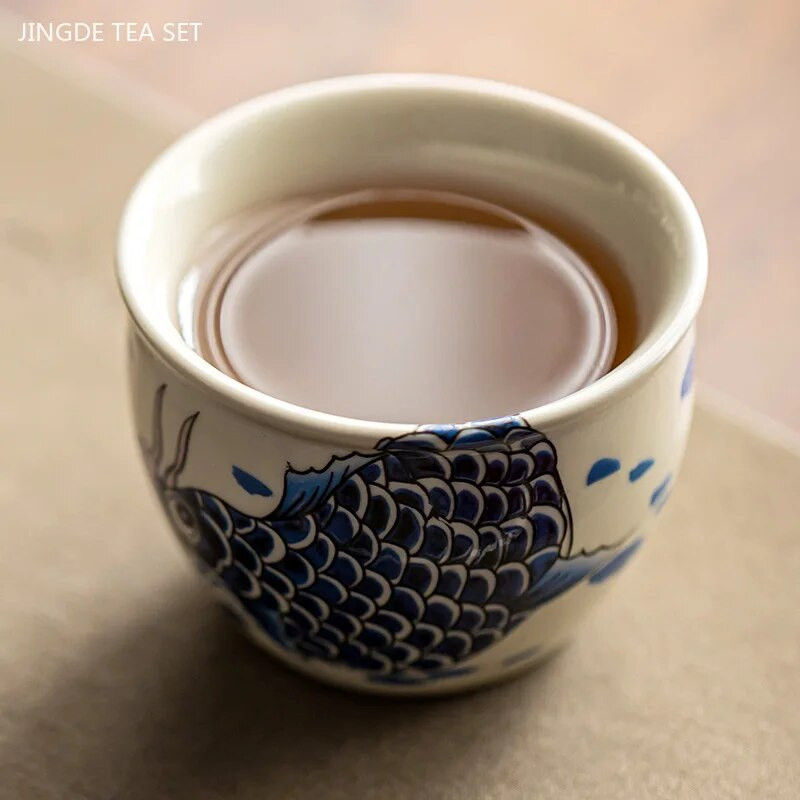 Kinijos arovanos arbatos puodelis Namų keramikos meistro puodelis Retro arbatos rinkinys Priedai Nešiojami grožio meditacijos puodeliai Turkiškos arbatos puodeliai