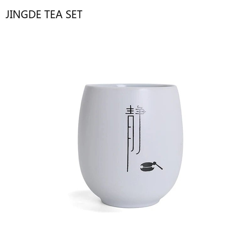 1vnt Boutique keramikinis arbatos puodelis arbatos dubuo Jingdezhen baltos porceliano arbatos puodelis asmeninis vieno puodelio arbatos rinkinys Priemonės Namų gėrimai