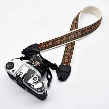 Каишка за рамо за освобождаване на налягането за цифров фотоапарат за Micro Single Canon Fuji Crossbody Bag Lashing Retro Art Quick Release Strap