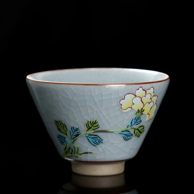 60 ml Boutique Teaset Master arbatos puodelis Nešiojamas asmeninis vienas puodelis Kinų krosnies atidarymo keraminis arbatos puodelis Kavos puodelis Mažas arbatos dubenėlis