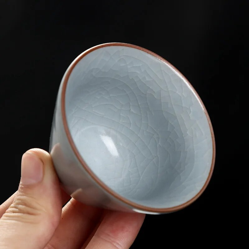 60 ml Boutique Teaset Master arbatos puodelis Nešiojamas asmeninis vienas puodelis Kinų krosnies atidarymo keraminis arbatos puodelis Kavos puodelis Mažas arbatos dubenėlis