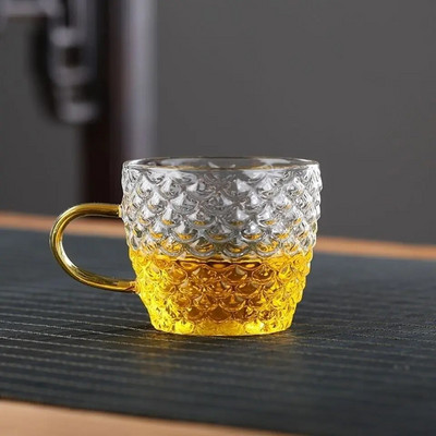 100 ml Staklene šalice za čaj Male šalice Kućni stakleni set za čaj Set šalica za kavu Čaj za vodu Tanjurić Odrezak Posuda za sok Dekor za stol Šalica za čaj