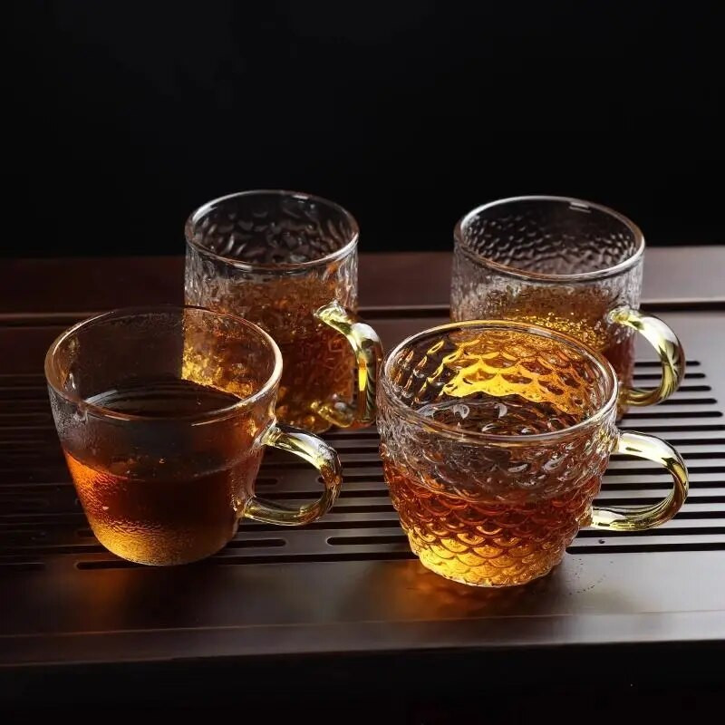 100 ml Staklene šalice za čaj Male šalice Kućni stakleni set za čaj Set šalica za kavu Čaj za vodu Tanjurić Odrezak Posuda za sok Dekor za stol Šalica za čaj