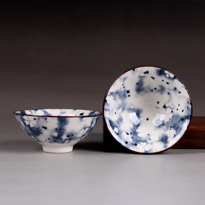 Jingdezhen Μπλε και άσπρο φλιτζάνι τσαγιού πορσελάνης 1 τεμ, Φλιτζάνι τσαγιού Kung Fu, Κεραμικά φλιτζάνια τσαγιού με κινέζικο μοτίβο, Αξεσουάρ σετ τσαγιού