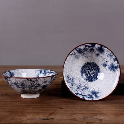 Jingdezhen Μπλε και άσπρο φλιτζάνι τσαγιού πορσελάνης 1 τεμ, Φλιτζάνι τσαγιού Kung Fu, Κεραμικά φλιτζάνια τσαγιού με κινέζικο μοτίβο, Αξεσουάρ σετ τσαγιού