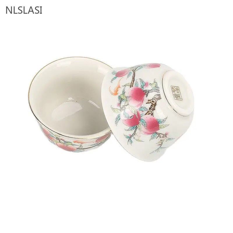 1 vnt./70 ml Išskirtinis keraminis arbatos puodelis Vintažinis rankų darbo meistro puodelis kinų rankų darbo kelioninis arbatos puodelis Individualizuotas arbatos rinkinys Dovanų arbatinukas