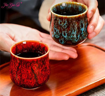 JIA GUI LUO 150ML Керамични чаши за чай Tazas De Ceramica Creativas Чаши за кафе Китай Чаша за чай Kiln Change Чаша за чай I117