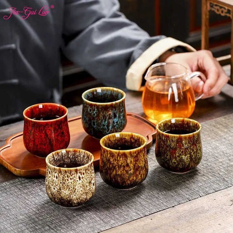 JIA GUI LUO 150ML keramičke šalice za čaj Tazas De Ceramica Creativas šalice za kavu Kina šalica za čaj Kiln Change šalica za čaj I117