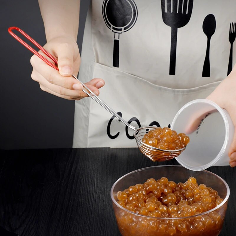 Kuhinjska dugačka drška, šuplje cjedilo od nehrđajućeg čelika, novi stil, filtar za kuhanje bjelanjka, filtar za pržene krumpiriće, cjedilo, alati za kuhanje