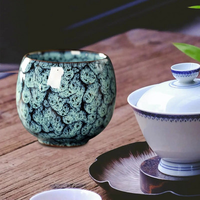 Csodálatos kínai teáscsésze italtartó fogantyú nélkül Kávésbögre Kung Fu teáscsésze bögre otthoni utazáshoz Cappuccino zöld tea
