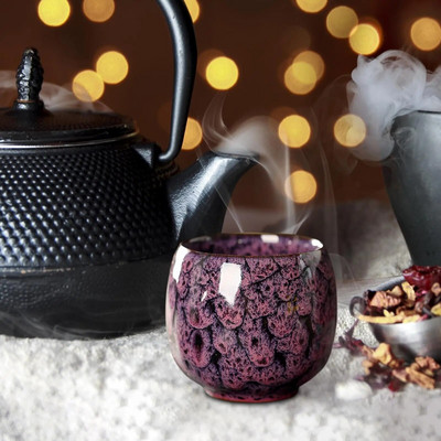 Csodálatos kínai teáscsésze italtartó fogantyú nélkül Kávésbögre Kung Fu teáscsésze bögre otthoni utazáshoz Cappuccino zöld tea