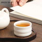 2db/tétel Suet Jade Kerámia teáscsésze Irodai tea ivótál teástál Kínai fehér porcelán teáskészlet Kiegészítők egypohár italos edények
