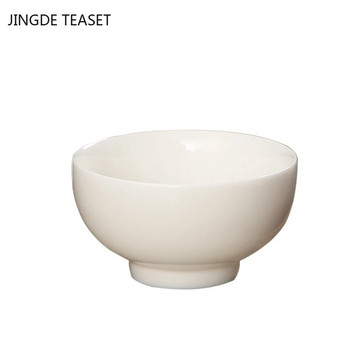2 τμχ/παρτίδα Suet Jade Ceramics Φλυτζάνι τσαγιού γραφείου Τσάι πόσιμο μπολ Κινέζικης λευκής πορσελάνης τσαγιού Αξεσουάρ Ποτό μονό φλιτζάνι