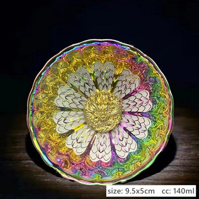 1 vnt./140 ml spalvingas povo arbatos puodelis Aukštos kokybės keramikinis meistro puodelis senovinės krosnies meditacijos arbatos puodelis buitinis mažas arbatos dubuo