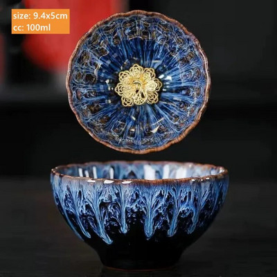 1 vnt./140 ml spalvingas povo arbatos puodelis Aukštos kokybės keramikinis meistro puodelis senovinės krosnies meditacijos arbatos puodelis buitinis mažas arbatos dubuo