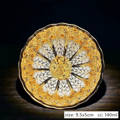 1 vnt./140 ml spalvingas povo arbatos puodelis Aukštos kokybės keramikinis meistro puodelis senovinės krosnies meditacijos arbatos puodelis buitinis mažas arbatos dubuo