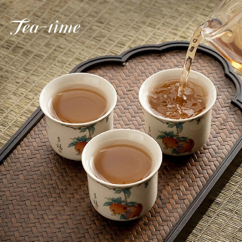 50/70 ml ceașcă de ceai din ceramică din ceramică din plantă, în stil japonez, set de ceai Kung Fu, ceașcă de porțelan, ceașcă de ceai creativă, realizată manual, acasă