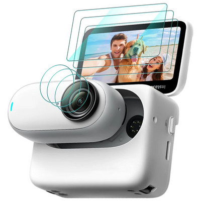 Skirta Insta360 GO 3 ekrano apsaugai, objektyvo apsauginei plėvelei, įbrėžimams atspari grūdintam stiklui, skirta Insta 360 GO3 fotoaparato priedams