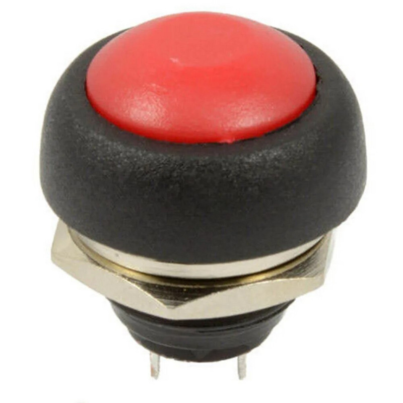 5 gab. 2 kontaktu mini slēdzis 12 Mm 1 A ūdensnecaurlaidīgs slēdzis Pbs33B 12 V īslaicīgs spiedpogas slēdzis Atiestatīšana, nebloķējošs Pbs-33B