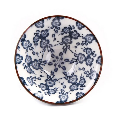 1 tk käsitsi maalitud koonustass Käsitsi valmistatud sinisest ja valgest portselanist teetassiga reisikeraamiline teekauss, kestendusevastane meditatsioonitassi teekomplekt