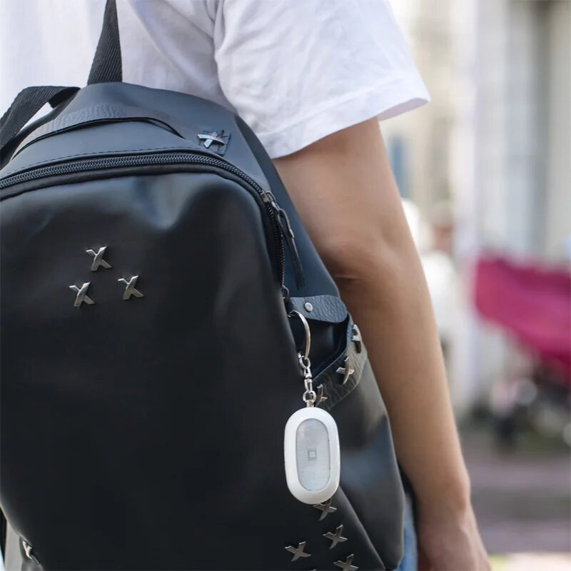 Moterų savigynos įtaisas, 130 dB naktinio bėgimo avarinis signalas, nešiojamasis asmeninis lauko LED įspėjamasis signalas