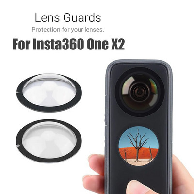 Ново за Insta 360 ONE X2 Sticky Lens Guards Dual-Lens 360 Mod For Insta 360 ONE X2 Protector Аксесоари Ново