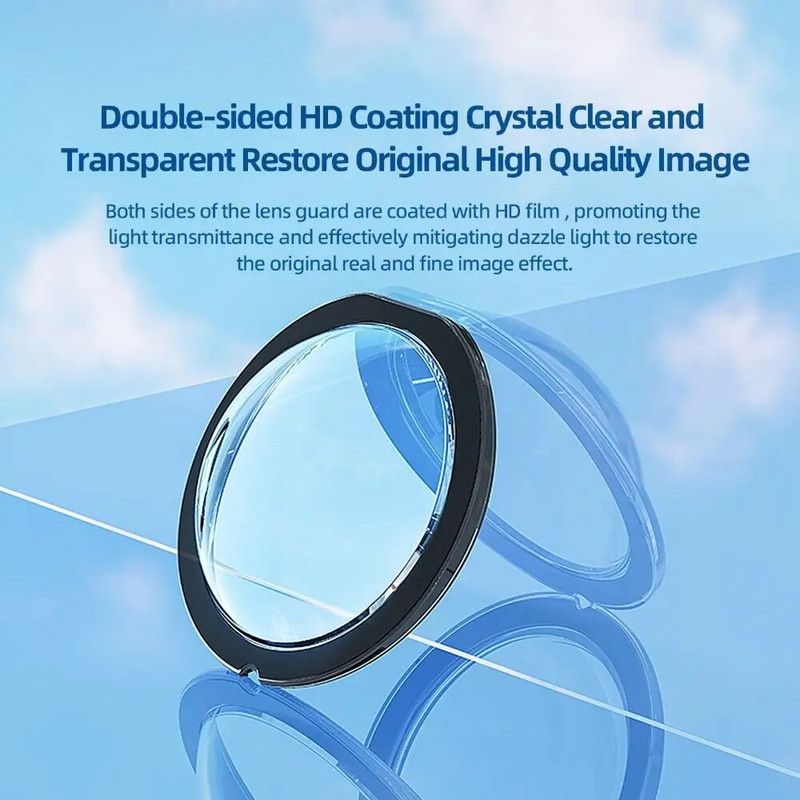 Insta360 X3 Pretskrāpējumiem, lipīgajiem objektīva aizsargiem Dual-Lens 360 Mod For Insta 360 X3 Protector Objektīva vāciņš Kameras piederumi 1 pāris