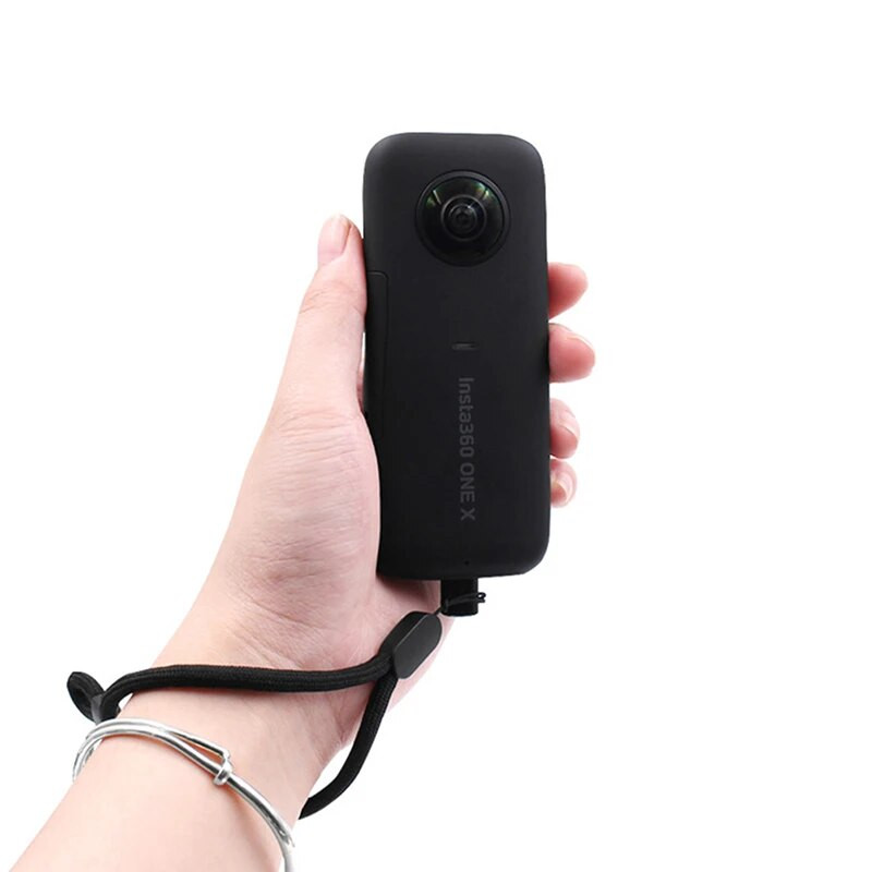 Plaukstas rokas siksna Pretslīdēšana Pretnozaudēta virves siksna Virves stiprinājuma turētājs Clip Rokas plaukstas siksna priekš ONE X2 Insta360 X3 kameras Acc