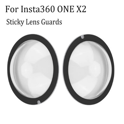 Анти-надраскване за Insta 360 ONE X2 Sticky Lens Guards Dual-Lens 360 Mod For Insta 360 ONE X2 Protector Аксесоари