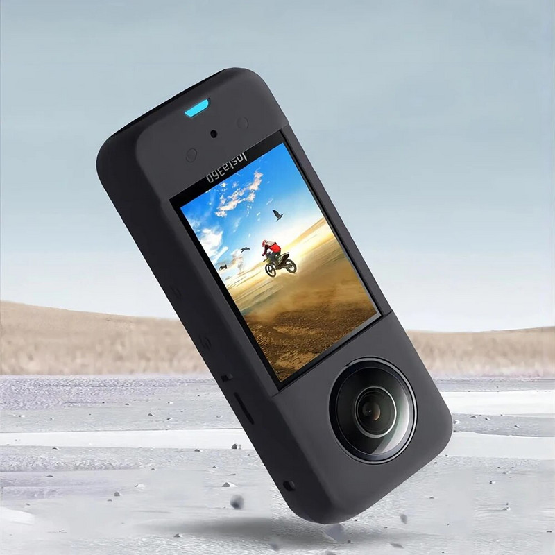 Zaštitna kapica za objektiv + poklopac za tijelo za Insta360 X3 Silikonsko kućište, zaštita za leće za Insta 360 X3 Dodatak protiv ogrebotina