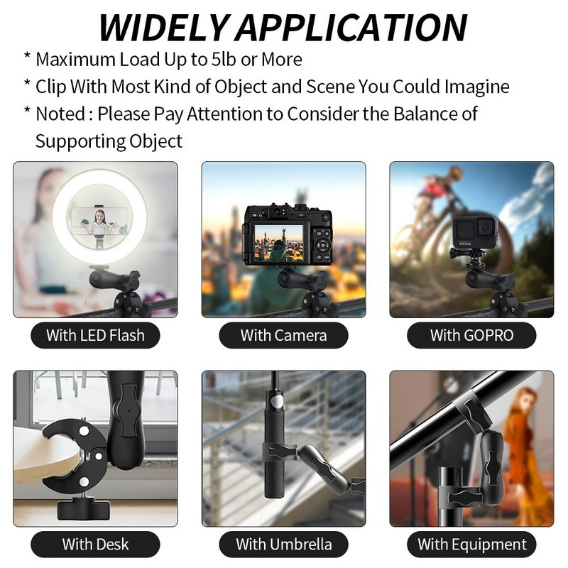 Motocikla dubultklips kronšteins Insta360 X2 X3, kas paredzēts GoPro 11 10 velosipēdu darbības kamerai 360° dubultā galvas statīvs Piederumi instrumenti