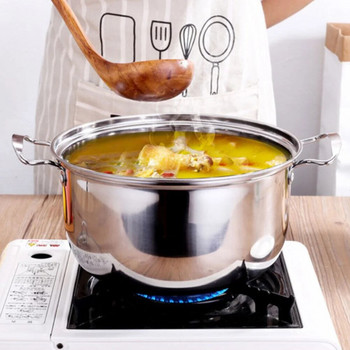 Тенджера за вряща вода Кухненски съдове за готвене Капак за запас Тенджери за готвене Капаци Тиган за супа Неръждаема стомана