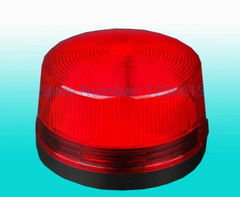 Червена светлинна сирена Вътрешна външна кабелна алармена светкавица DC 12V 24V AC 220V със звук и без звук