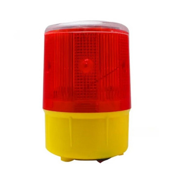 Слънчева LED аварийна светлина/Слънчево захранвани предупредителни светлини/Светлина за маяк/ Светлини за аларма за трафик/Лампа за кулокран Строб бял 220v