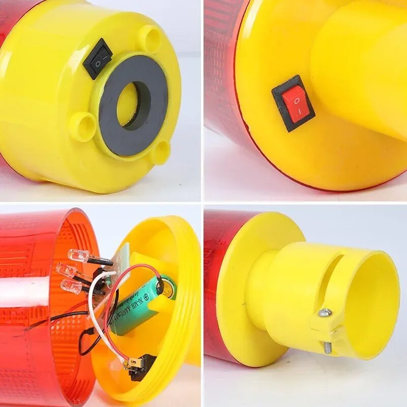 Päikeseenergia LED-hädavalgus/päikeseenergial töötavad hoiatustuled/majakas/liiklusalarmtuled/tornkraana valgusti valge 220v