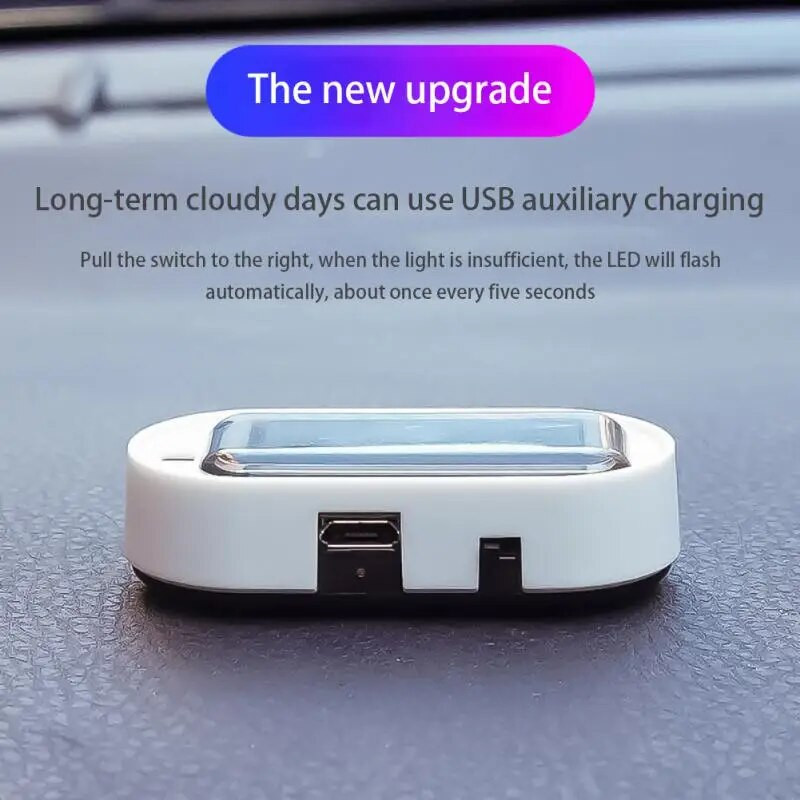 Päikeseenergia auto LED-alalarmi turvavalgusti simuleeritud näivhäire juhtmevaba vargusevastane hoiatuslamp Vilkuv imitatsioon