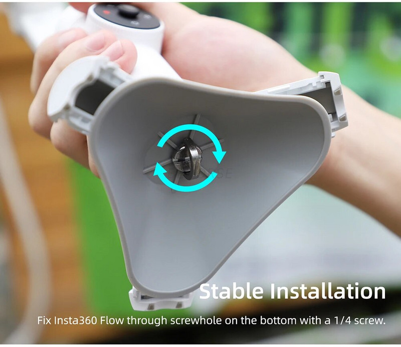 Hordozható stabilizátor-támasztó talp Insta360 Flow Base mobiltelefon-tartóhoz, megerősített állványos fényképezőgép-tartozékok