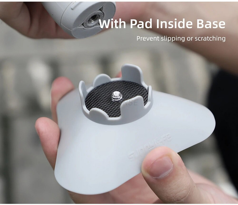 Hordozható stabilizátor-támasztó talp Insta360 Flow Base mobiltelefon-tartóhoz, megerősített állványos fényképezőgép-tartozékok