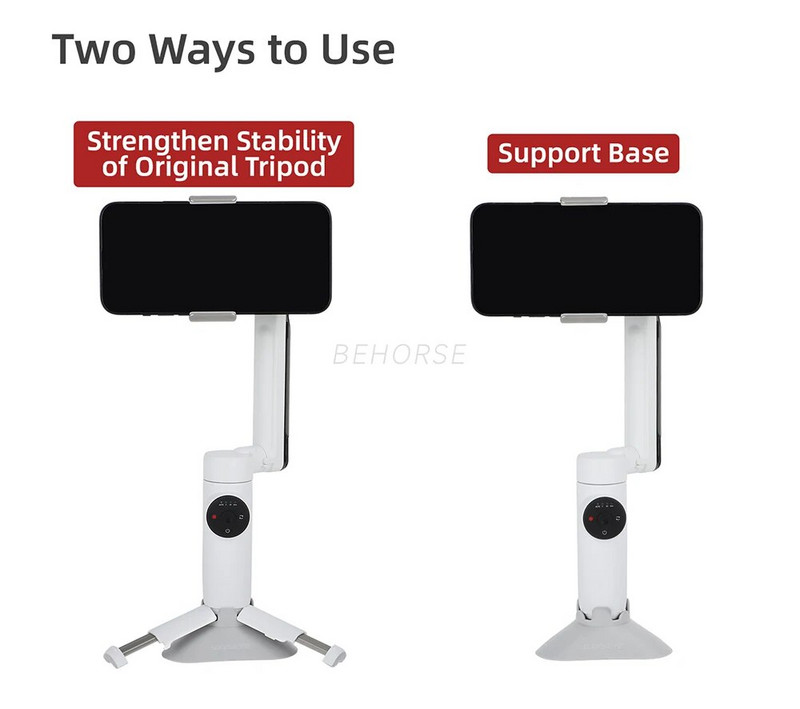 Hordozható stabilizátor-támasztó talp Insta360 Flow Base mobiltelefon-tartóhoz, megerősített állványos fényképezőgép-tartozékok