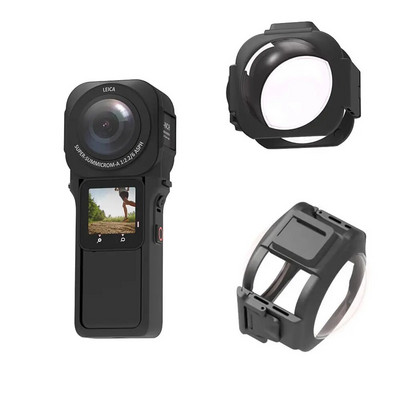 Augsta kvalitāte priekš Insta360 ONE RS 1 collas objektīva aizsargvāciņš Pilnīga aizsardzība pret skrāpējumiem objektīva vāciņa sporta kameru piederumi