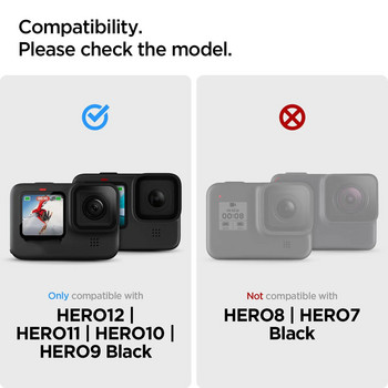 Ultra-HD закалено стъкло за GoPro Hero 12 Черен протектор на екрана Фолио против надраскване за GoPro 12 11 10 9 Камери Протектор за обективи