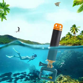 Водоустойчива плаваща ръкохватка за GoPro 12 11 10 9 8 7 Комплект аксесоари за манипулатор с плаваща дръжка за екшън камери Водни спортове