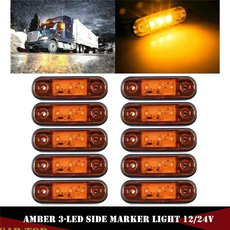 24v 12v merevaigukollane LED külgmised gabariidituled veoautodele.