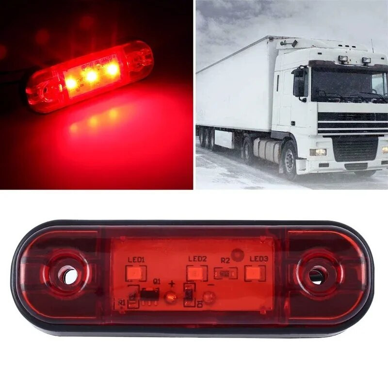 24v 12v merevaigukollane LED külgmised gabariidituled veoautodele.