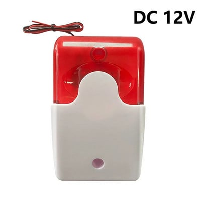 120 DB välklamp LED strobovalgusti juhtmega sireen 12V/24V/220V töö WiFi jaoks GSM PSTN koduvalve häälvarguse signalisatsioon